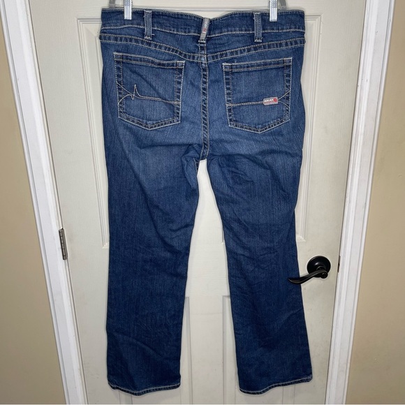 Ariat Women’s FR Mid Rise Boot Cut Jeans Sz 33L - Picture 11 of 12